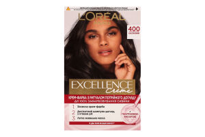 Крем-фарба д/волосся Екселенс Крем 400 каштановий Лореаль