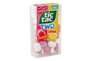 Драже двошарове зі смаком малини та лимона Tic Tac п/у 38.5г