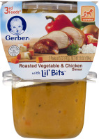 Gerber 3rd Foods Roasted Vegetable & Chicken Dinner with Lil' Bits - 2 CT