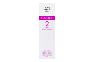 Напівпанчохи жіночі Conte elegant Tension 40den 23-25 natural 2пари