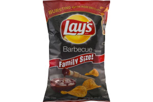 Lay's Barbecue Flavored Potato Chips Family Size!