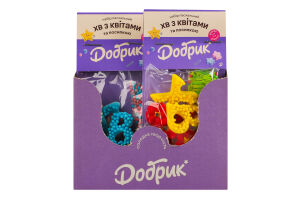 Набір кондитерських декорацій пасхальний з посипкою 5г ХВ з квітами Добрик м/у 7шт