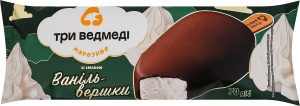 Морозиво з комбінованим складом сировини в кондитерській глазурі Ваніль-вершки Три ведмеді м/у 70г