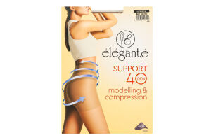 Колготки жіночі Elegante Support Modelling&Compression 40den 4 bronz