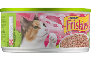 Purina Friskies Indoor Pate Cat Food Salmon Dinner with Garden Greens