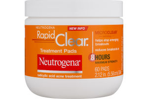 Neutrogena Rapid Clear Acne Treatment Pads - 60 CT