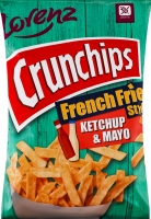 Чипсы картофельные со вкусом кетчупа French frie Crunchips Lorenz м/у 90г
