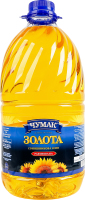 Масло подсолнечное рафинированное дезодорированное вымороженное марки П Золотое Чумак п/бут 5л