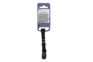 Нашийник д/собак Преміум чорний нейлон 10мм 15-25см Тріксі