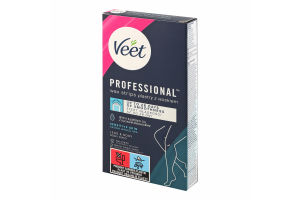 Смужки для депіляції воскові для чутливої шкіри Professional Veet 12шт