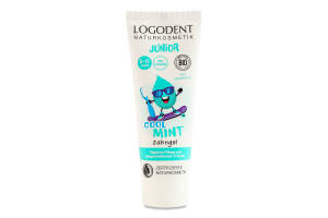 Гель для зубів для дітей 6-12років з фтором Прохолодна м'ята Junior Logodent Naturkosmetik 75мл
