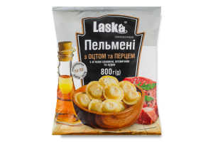 Пельмени с мясом свинины, говядины и курицы С уксусом и перцем Laska м/у 800г