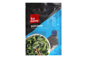 Водорості морські сушені для супів та салатів Вакаме Katana д/п 20г