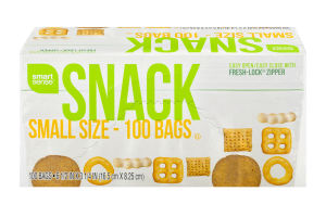 Smart Sense Snack Small Size Bags - 100 CT