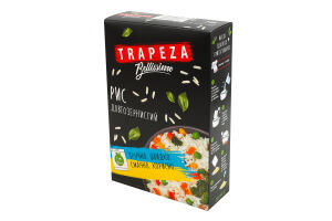 Рис длиннозернистый шлифованный в пакетиках для варки Bellissimo Trapeza к/у 5х80г