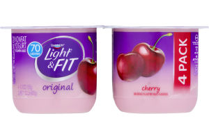 Dannon Light & Fit Nonfat Yogurt Cherry - 4 CT