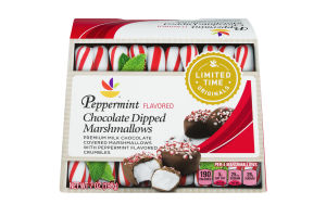 Ahold Peppermint Chocolate Dipped Marshmallows