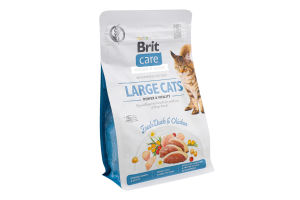 Корм д/котів великих порід Пауер енд Віталіті качкою та куркою сухий 400г Бріт Кеа