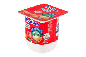 Йогурт 2% с наполнителем Персик Ростишка ст 115г