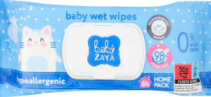 Серветки вологі гіпоалергенні 84шт з клапаном Бейбі Зая