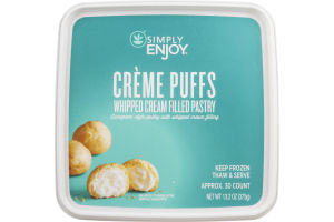 Ahold Simply Enjoy Creme Puffs Whipped Cream Filled Pastry - 30 CT