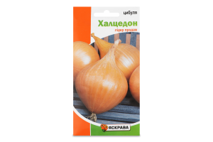 Насіння Цибуля ріпчаста Халцедон 1г Яскрава