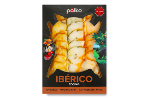 Сало с куркумой, с чесноком и укропом, с копченой паприкой Iberico tocino Palko к/у 120г