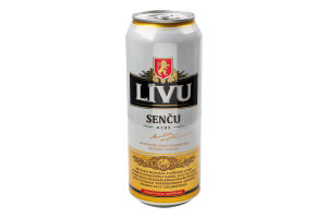 Пиво 0.5л 5% светлое пастеризованное Sencu Livu ж/б