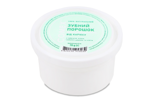 Порошок зубной от кариеса натуральный с эфирным маслом чайного дерева и мяты Comex 70г
