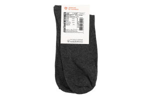 Шкарпетки чоловічі темно-сірі класичні р.27-29 Duna