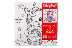 Набор для росписи по номерам 25х25см Kids Ideyka 1шт в ассорт