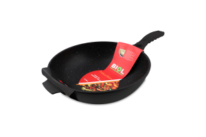 Сковорода-вок антипригарне покриття індукційне дно 28см Biol