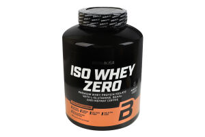 Добавка к рациону питания порошковая ароматизированная со вкусом латте Iso whey zero BioTechUSA 1.816кг