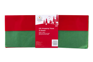 Smart Living Holiday Gift Wrapping Tissue Red & Green - 12 CT