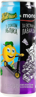 Напиток безалкогольный соковый сильногазированный с соком яблока и экстрактом лаванды Живчик ж/б 0.33л