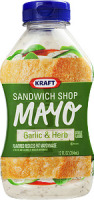 Kraft Sandwich Shop Mayo Garlic & Herb Flavored Reduced Fat Mayonnaise