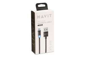 Кабель д/смартфону магнітний micro-USB HV-H6162 Хевіт