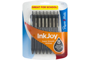 Paper-Mate Ink Joy Black Medium Point Pens - 8 CT