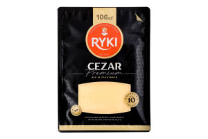 Сыр 45% порционный Cezar Premium Ryki лоток 300г