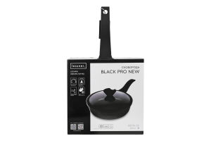 Сковорода Black Pro New алюміній антипригарне покриття з кришкою d26см Lessner