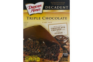 Duncan Hines Decadent Cake Mix Triple Chocolate