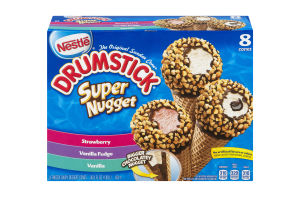 Nestle Drumstick Super Nugget Variety Pack Cones - 8 CT