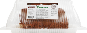 Торт бисквитный Карпаты Калачі п/у 900г