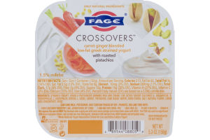 Fage Crossovers Carrot Ginger Blended Low-Fat Greek Strained Yogurt With Roasted Pistachios