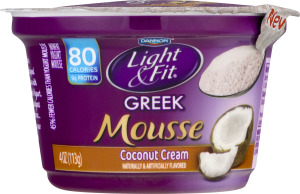 Dannon Light & Fit Greek Mousse Nonfat Yogurt Coconut Cream