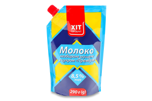 Молоко згущене 8.5% незбиране з цукром Хіт продукт д/п 290г
