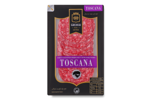 Ковбаса нарізка з м'яса птиці Тоскана Gremio с/к в/с лоток 0.075кг