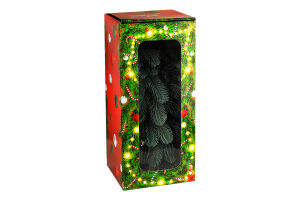 Ялинка штучна лита зелена з кульками 0,4м 2638