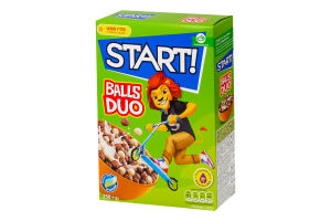 Завтраки сухие зерновые Шарики Duo Start! к/у 250г