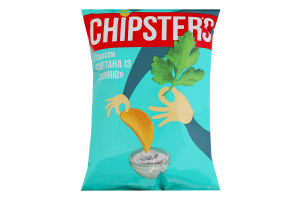 Чипсы картофельные Сметана с зеленью Chipster's м/у 60г